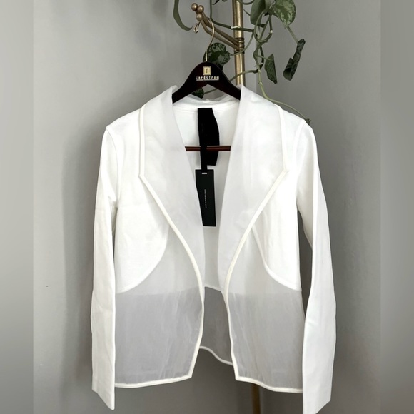KZ_K Studio NYC White Techno Blazer NWT ~ Size L - Picture 9 of 14